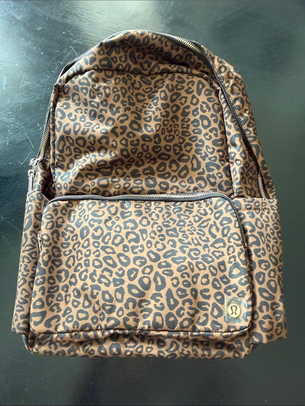 lululemon athletica Brown Leopard Print Backpack NWT